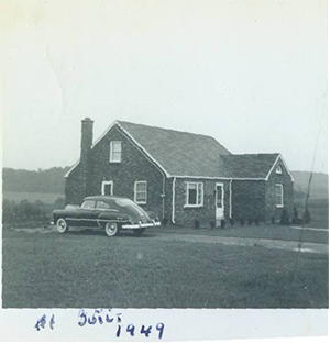 the first building built by Frank Groff in 1949