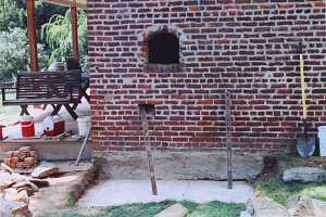 Preparing the outside of a home for a bake oven