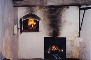 A restored brick oven