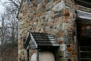 Looking at the outside of a restored beehive oven