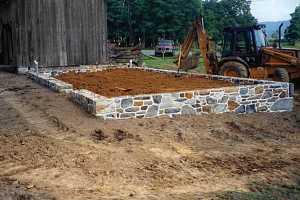a new foundation for a shed