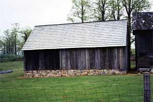 shed on a new foundation and with a new roof