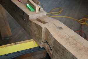 preparation of wood for barn restoration