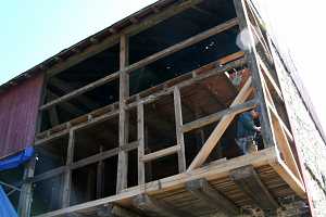 removal of walls and restoration in progress