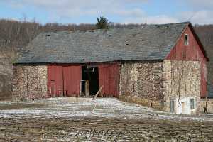 a before picture of the barn