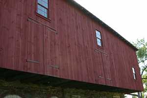 restored barn back