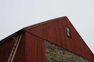 restored barn roof