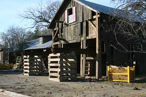 preparation being done for barn restoration