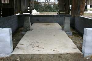 new concrete foundation