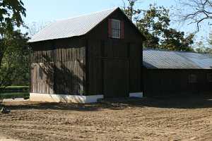 barn going through restoration and repairs