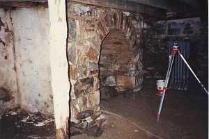 an old brick basement needing refinishing