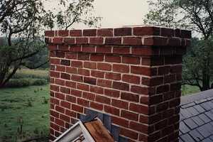 A brick chimney