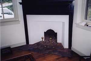 a restored fireplace area - after