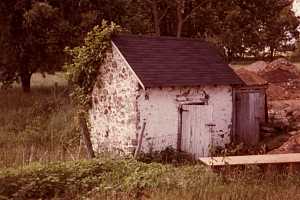 An old stone spring house