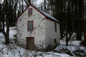 An old stone spring house