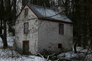 An old stone spring house