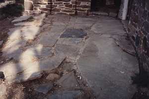 Old stone patio