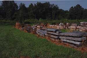 long, flat stones used for historical building restoration