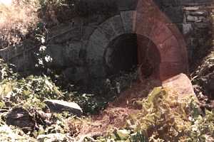 an old stone tunnel restored using historical building materials